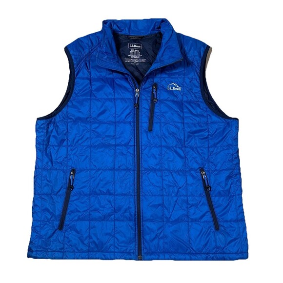 LL Bean PrimaLoft Packaway Vest Mens XXL Blue Packable Lightweight 288305 - Picture 1 of 10